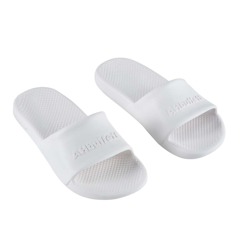 防滑拖鞋45度角 白色