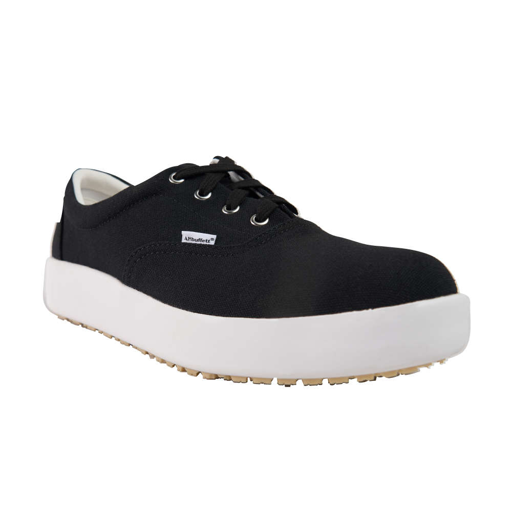 【AH-26 防潑水帆布鞋-黑/白】 