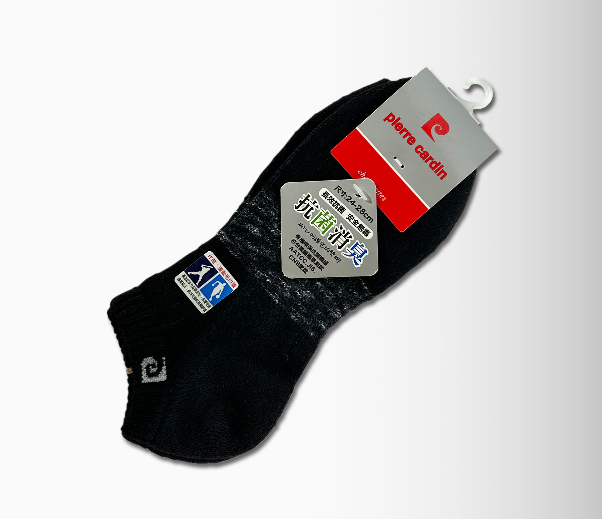 【抗菌消臭厚底吸汗船形短襪-皮爾卡登】一組3雙 