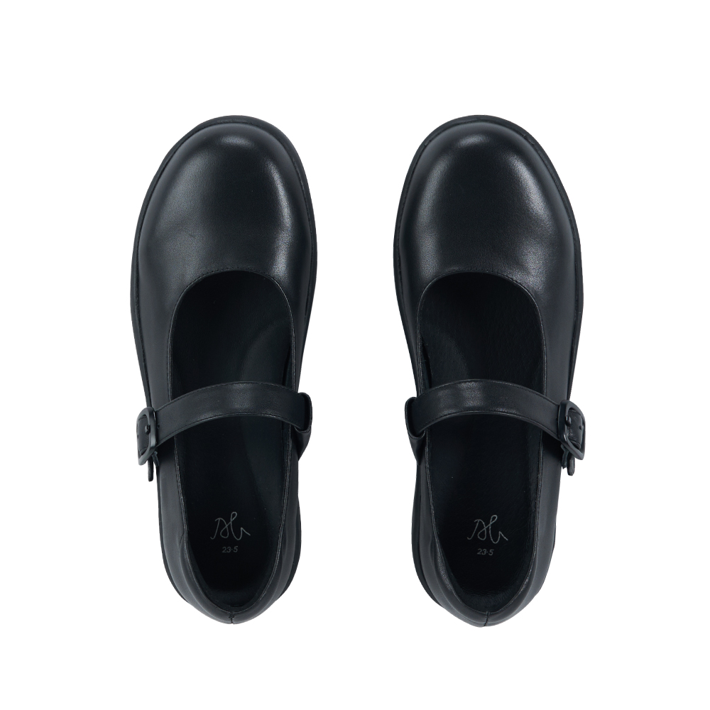 厚底牛皮防滑瑪莉珍鞋 正俯視