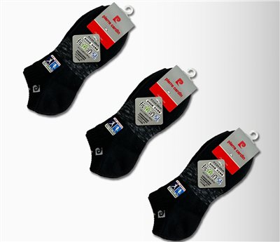 【抗菌消臭厚底吸汗船形短襪-皮爾卡登】一組3雙 